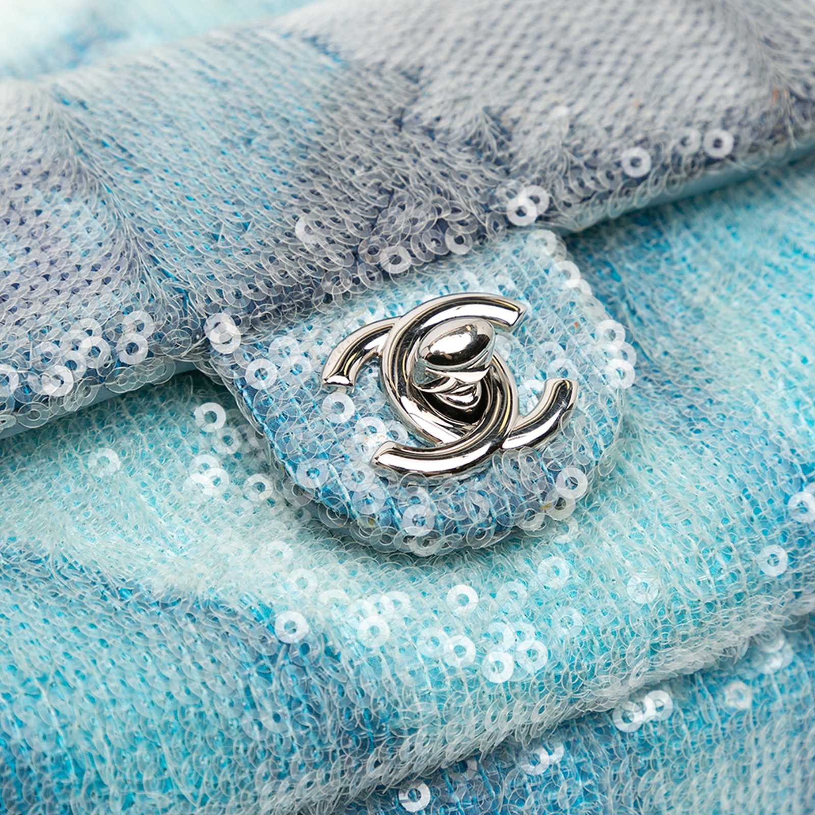 Authenticated Chanel Mini Sequins and Lambskin Wa… - image 7