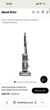 BNIB SHARK PowerDetect LiftAway Pet Upright Bagless Vacuum AZ3900uk Black + GOLD