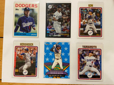 2025 Topps Archives LOS ANGELES DODGERS Team Lot (6) Betts Kershaw Yamamoto ++