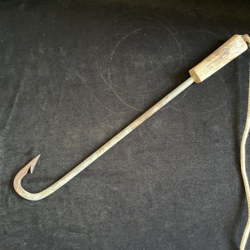 Vintage Giant 17” Fishing Hook Shark Whale Deep Sea Barb