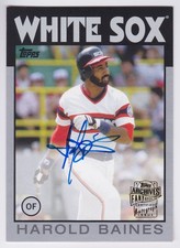2015 Topps Archives Harold Baines Silver 1986 Fan Favorites Auto #FFA-HB 146/199