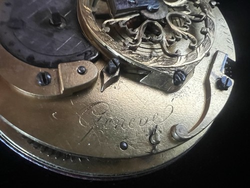 🔴 Orologio tasca PHILIPPE FERROT svizzero savonette uomo antico verga 1780-1820 - Imagen 15 de 20