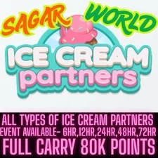 All types ICE CREAM partners event Slots (mono_poly go) 100% Complete 80K POINTS