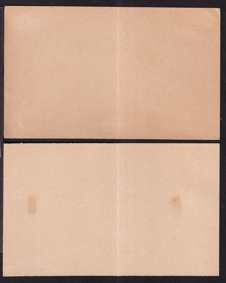1891 Grant 1c postal card MLH VF Sc UX10 Type I and Type II unused cards - Image 2 of 4