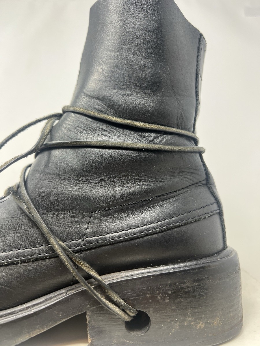 a*s様 最終値下げ　希少 デッドストック DIRK BIKKEMBERGS Vintage DIRK BIKKEMBERGS Boots Combat Shoes Logo Black