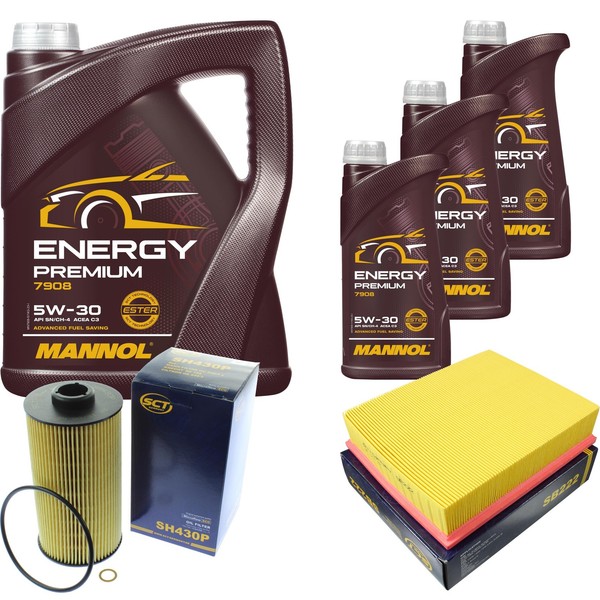 SCT Inspektionspaket 8L Mannol Energy 5W-30 FüR BMW 7Er E38 740I Il 735I-image