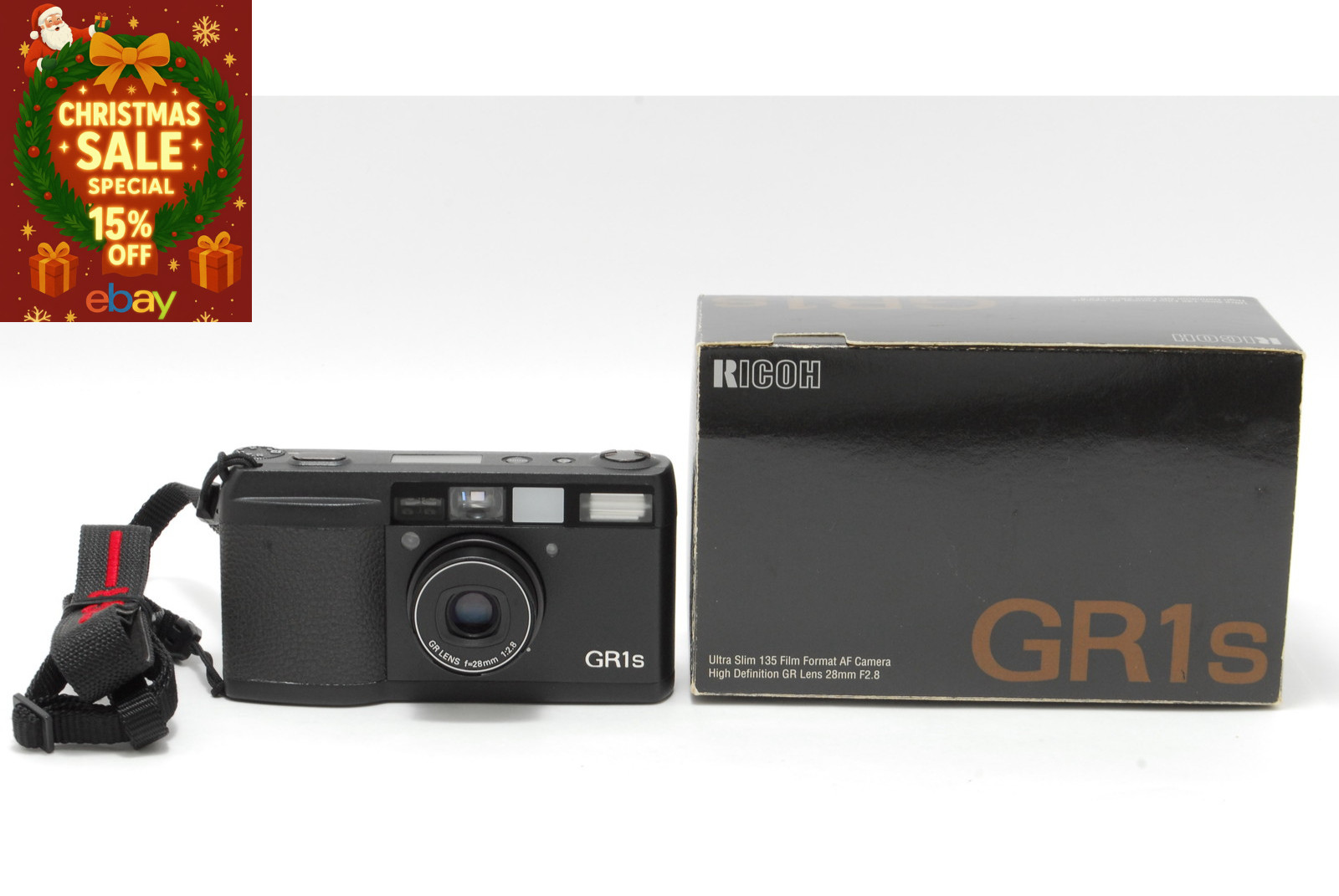 [Christmas Gift Sale]  Ricoh GR1s Black 35mm Film Camera From JAPAN