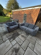 2+3 Grey Seater Sofa Set. DELIVERY AVAILABLE. Both In Great Condition