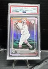 2024 Bowman Chrome Waner Luciano 1st PEARL REFRACTOR SSP Astros PSA 9