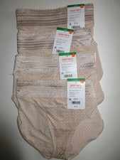 Warners BIKINI 4-Pair Panties No Pinching dig free Lace 5509 Butterscotch  7/L