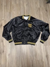 Vintage Ghost town In The Sky Maggie valley Satin Staff? Jacket Xl USA Made