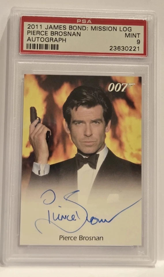 James Bond Mission Logs 2011 Autograph Auto Pierce Brosnan 007 PSA Mint 9 - Image 2 of 4
