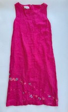 Vintage Susan Bristol Dress Women’s Pink Y2K Floral Embroidered Cotton 2000s
