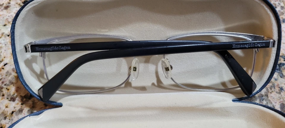 Ermenegildo Zegna 眼镜框 仅 EZ 5029-3 005 55-18-145,意大利 — 第 3/4 张图片