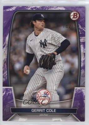 2023 Bowman Purple Pattern 142/199 Gerrit Cole #83 v1x