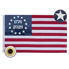 Bradford 1776 2026 Bennington 250 Anniversary Betsy Ross Flag 3x5 ft Outdoor ...