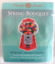 Mill Hill Spring Bouquet Collection Glass Bead Kit w/ Treasure "Gumball Machine"