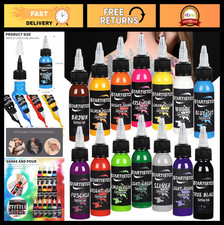 14 Colors Professional Tattoo Ink Set 1OZ Vegan-Friendly Pigment Supplies
