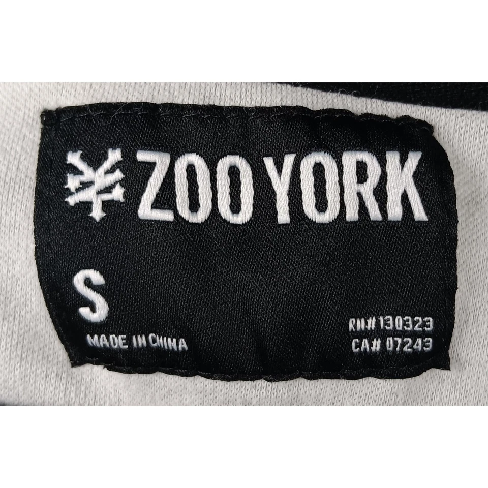 Zoo York 绿色网格图案全拉链连帽夹克 S 码 — 第 4/4 张图片