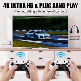 M15 Video Games Console Stick 4K Pro 128GB 4k+ Games Wireless Controllers 2.4G