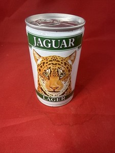 1980s Jaguar Lager Beer Can Brewed In Scotland Pull-Top Empty Collectible