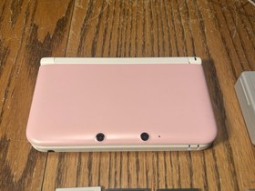 Nintendo 3DS XL Pink White Handheld Console 7 Games + Bundle Tested USA Version