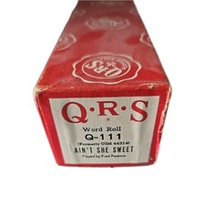VTG QRS Word Roll Q-111 Ain't She Sweet Fred Parsons Piano