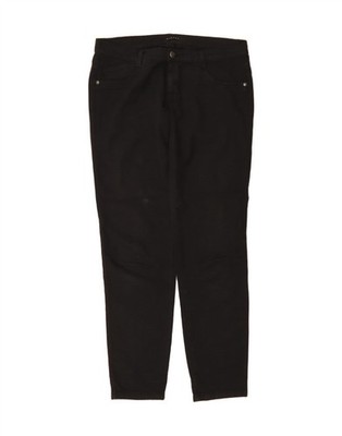 SISLEY Damen Super Skinny Freizeit Hose W31 L31 Schwarz Baumwolle DA06