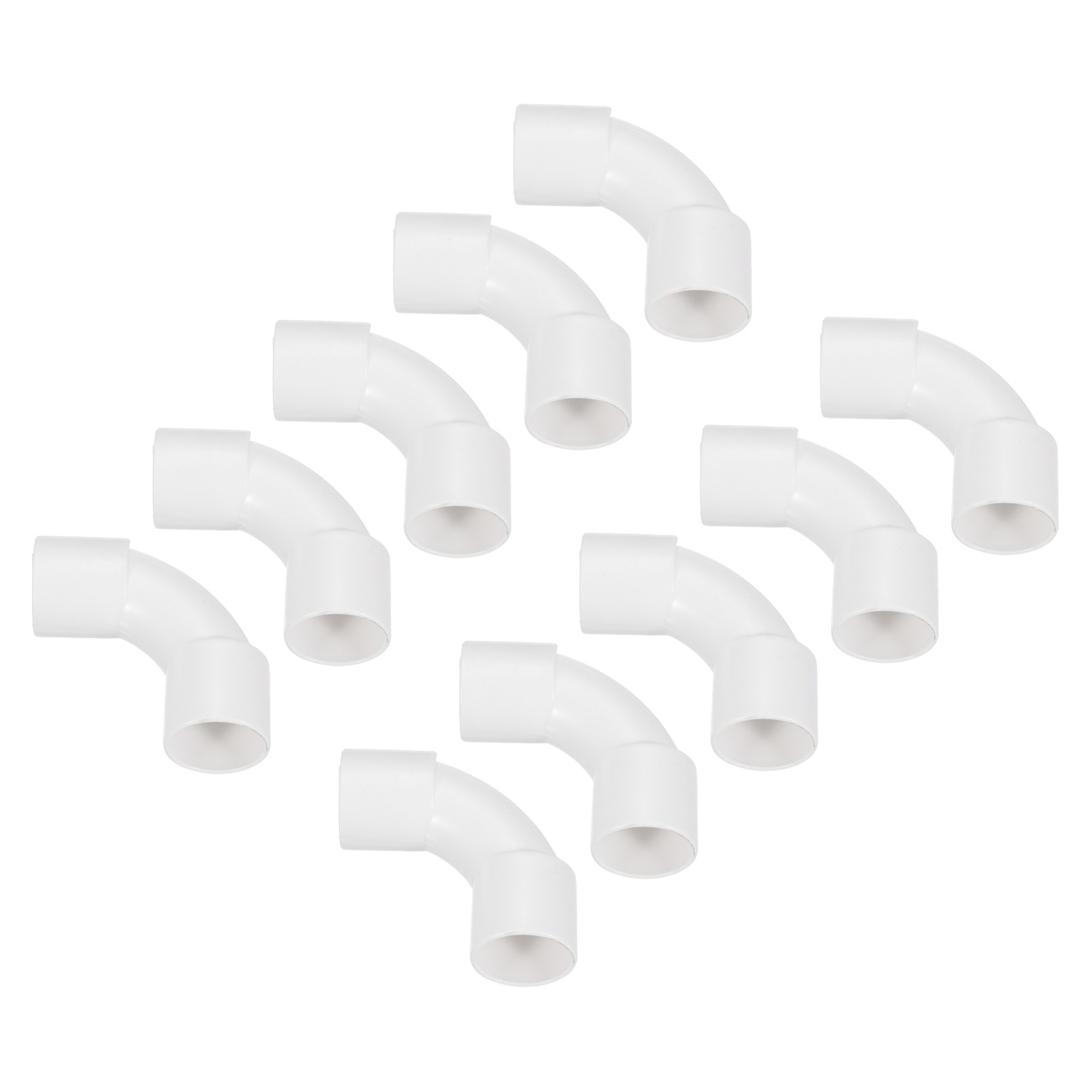Codos de Conector Para Tubo de PVC 25mm Cambio de Dirección Paquete de 10