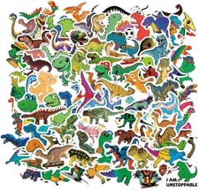 162pcs Dinosaur Stickers for Kids Boys, Cute Funny Waterproof Multicolor