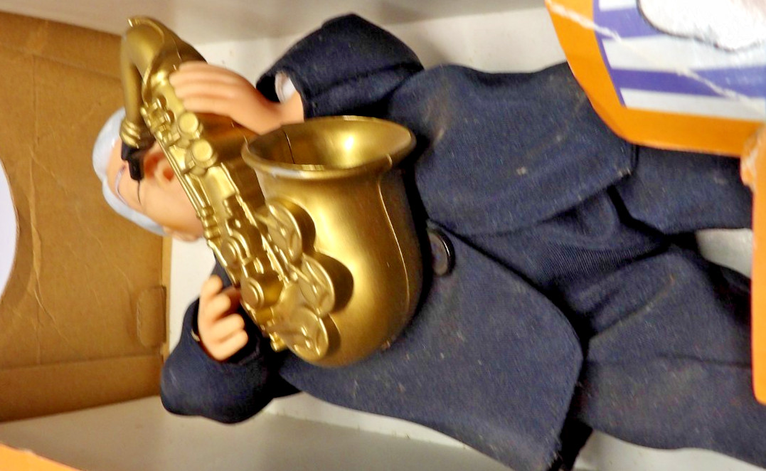 Vintage President Bill Clinton aka "Uptown Bill" Playing Saxophone 14"