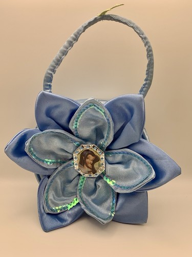 Disney Tinkerbell Fairies SILVERMIST Blue flower Purse EUC Rare