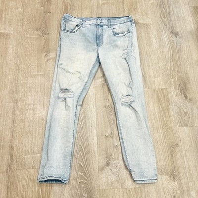 Arizona Jean Co Jeans 36x30 Blue Advance Flex 360 Skinny distressed Denim Pants