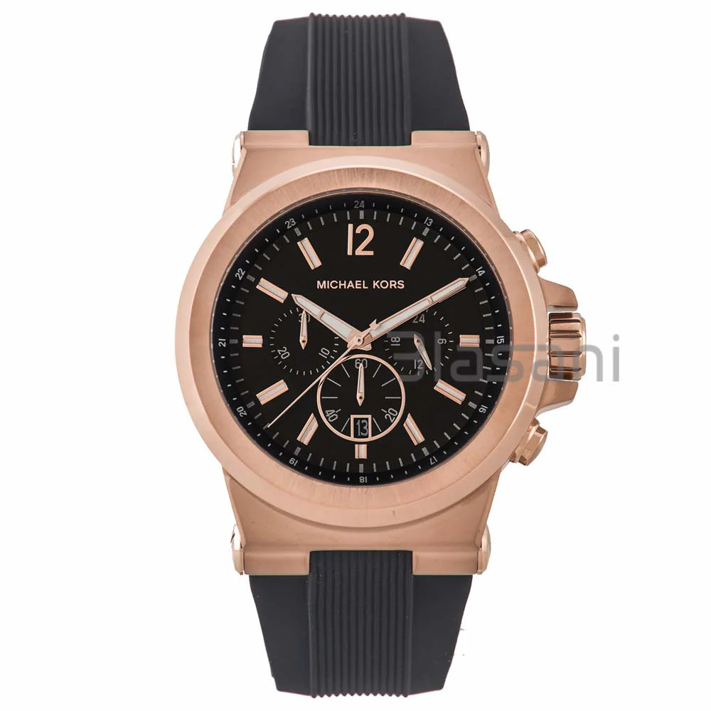 Michael Kors MK8184 Men's Classic Watch - Black/Rose Gold for sale