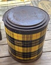 Vintage MCM Plaid Tartan Insulated Ice Chest Cooler Made In USA By Poloron