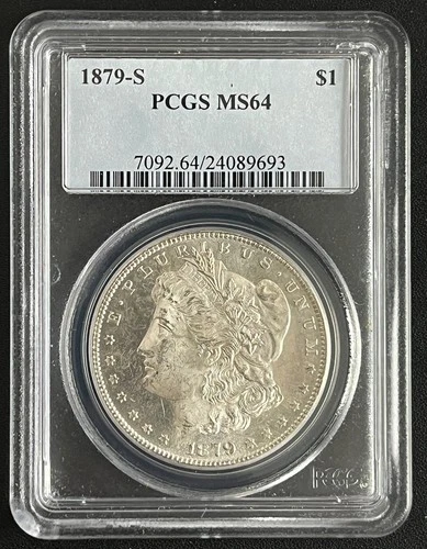 1879-S Morgan Silver Dollar PCGS MS64 – Strong Luster