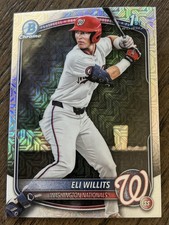 2025 Bowman Draft - Chrome Eli Willits #BDC-1 Mojo Refractor (RC)