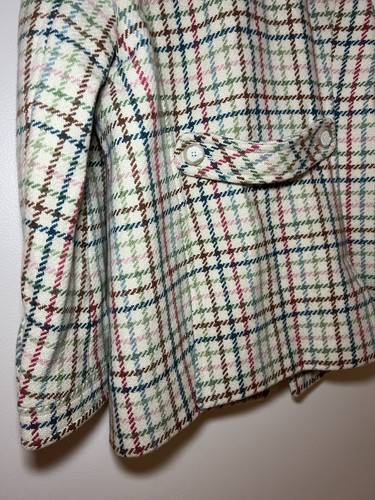 Coach Peacoat Jacket Women's Small Plaid 100% Polyester 4 Button Lined Vtg - Bild 15 von 18