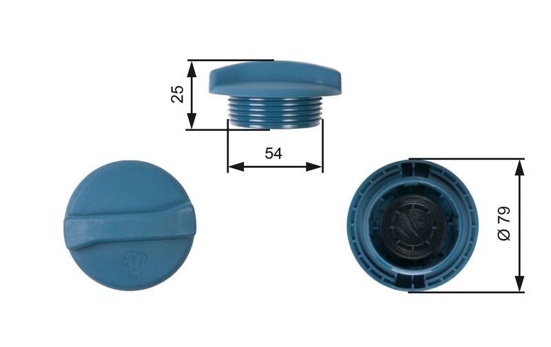Coolant Tank Cap Fits Seat Cordoba Ibiza Leon Toledo VW Caddy Golf GATES RC205
