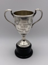 Sophisticated Silver Plate Trophy Cup - Sedgwick Farm Club 1939