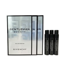 Givenchy Gentleman Society Eau De Parfum LOT OF 3 Sample Spray 1mL 0.03oz Each