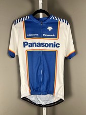 Vintage Descente Panasonic Cycling Jersey Mens L Retro Iconic