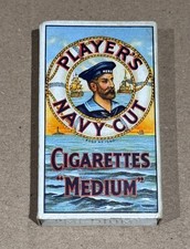 Empty Players Navy Cut 10 Medium Cigarette Packet Pack Box Vintage 