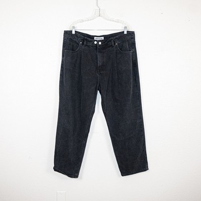 ROUCHA Dada Denim Pleated 5 pocket Jeans washed Black Size D / XL