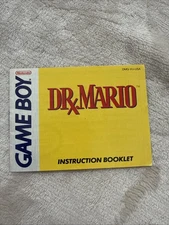 Dr. Mario Instruction Manual Booklet Only Nintendo Game Boy Authentic 1990