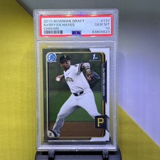 2015 BOWMAN CHROME DRAFT KE'BRYAN HAYES PSA 10 1ST ROOKIE RC #137