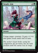 x4 Steady Aim - War Of The Spark - NM - MTG