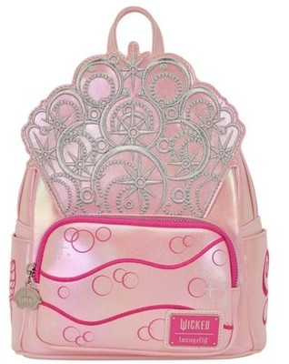 LOUNGEFLY EXCLUSIVE WICKED FOR GOOD GLINDA COSPLAY BACKPACK NWT