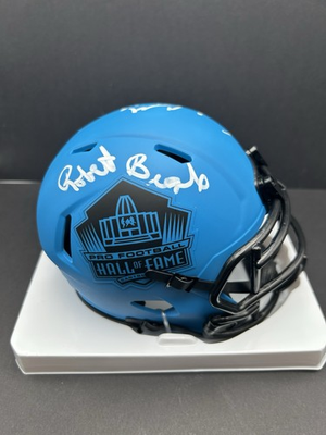 #ad Earl Campbell and Robert Brazile Dual Autograph HOF Rave Mini Helmet COA $55.99