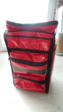 Orig. wasserdichter Sanit&auml;ter Rucksack 67 x 34 x30 cm rotes Vinyl sehr gut